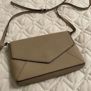 Kate Spade Tan Envelope Crossbody Bag